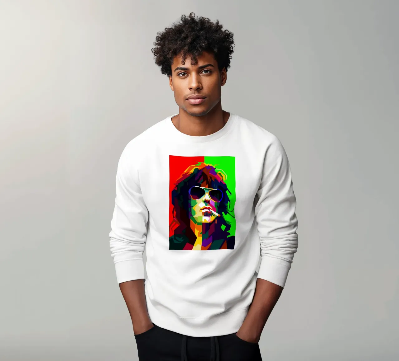 Keith Richards Rock Music Guitar WPAP Trending Now sweatshirt by Artkreator