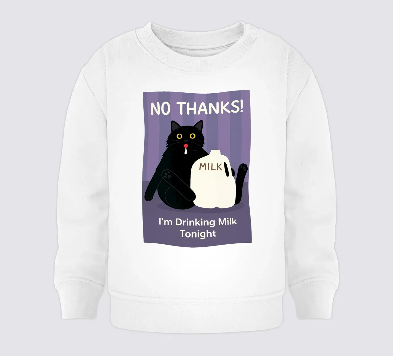 Gatto che beve latte felpa neonato da the gindils