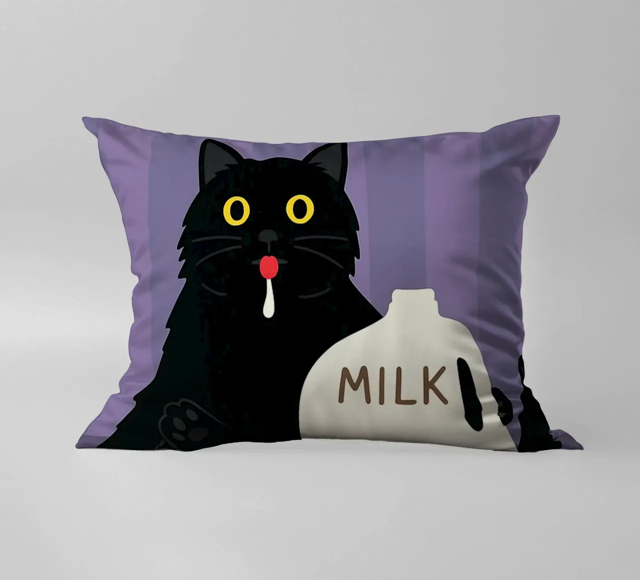 Gatto che beve latte cuscino da the gindils