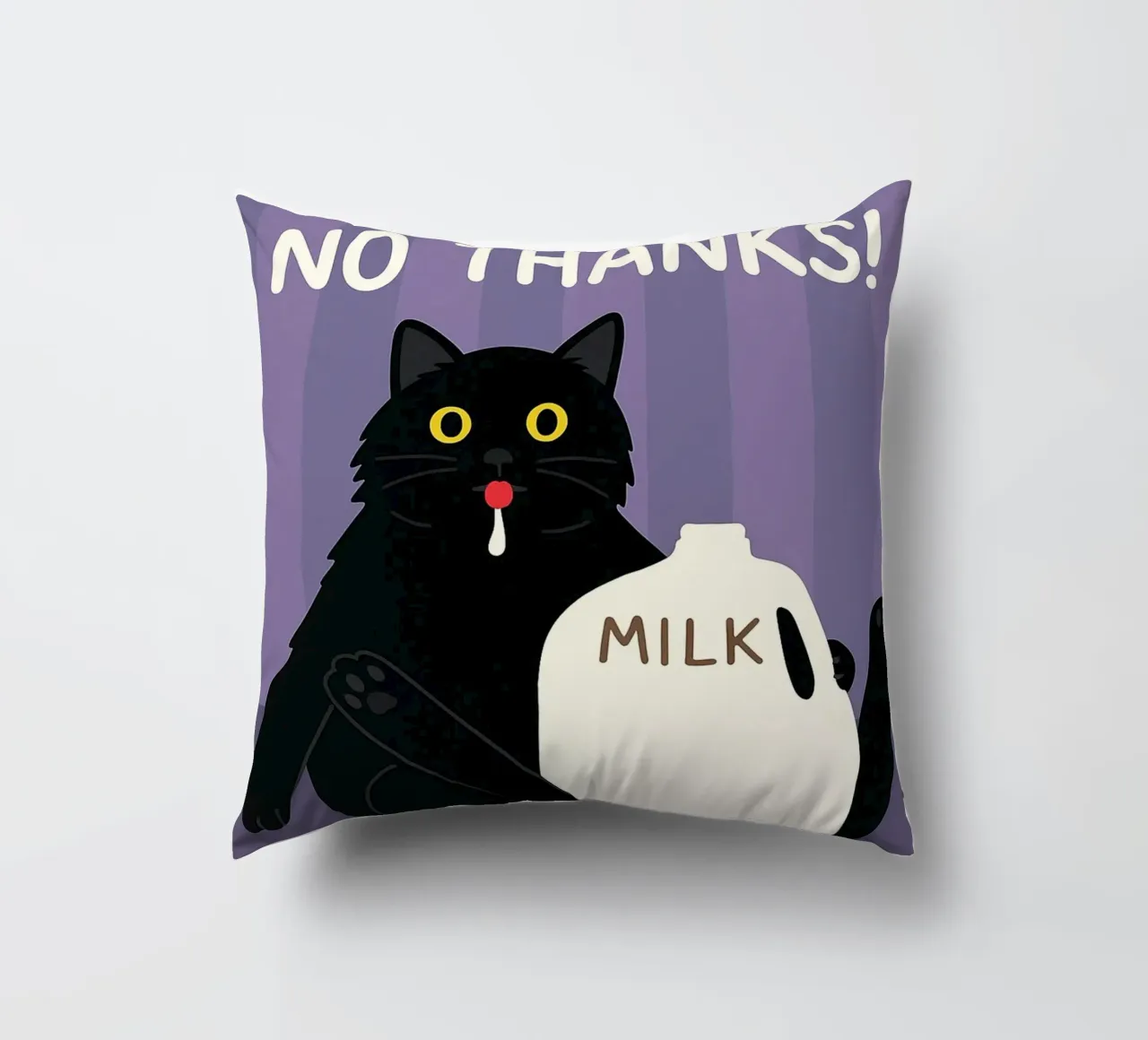 Gatto che beve latte cuscino da the gindils