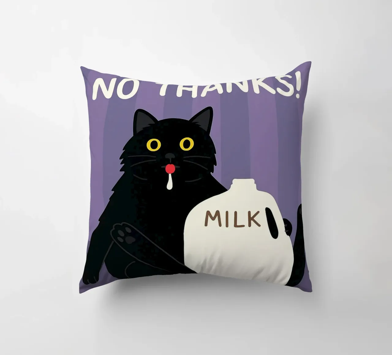 Gatto che beve latte cuscino da the gindils