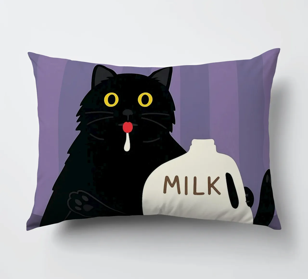Gatto che beve latte cuscino da the gindils