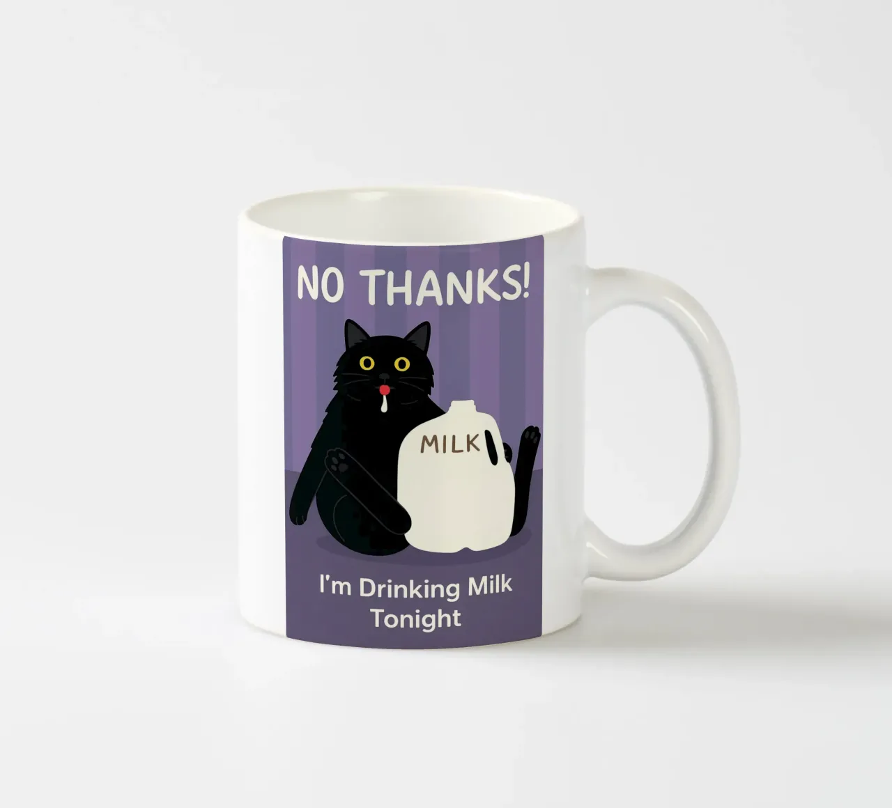 Gatto che beve latte tazza in ceramica da the gindils