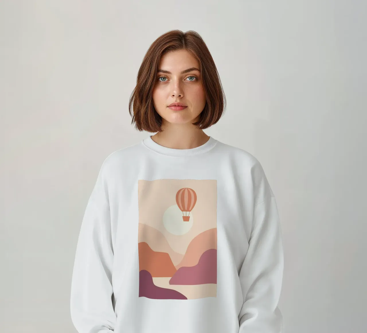 Ballooning at Sunset felpa da Pure