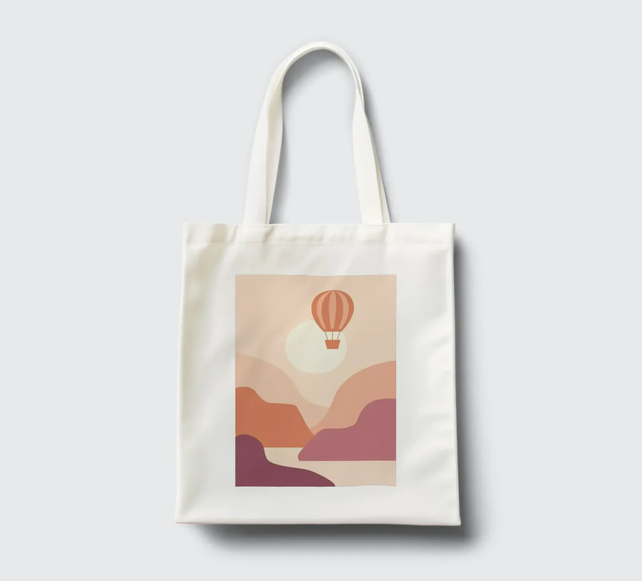 Ballooning at Sunset borsa in juta da Pure