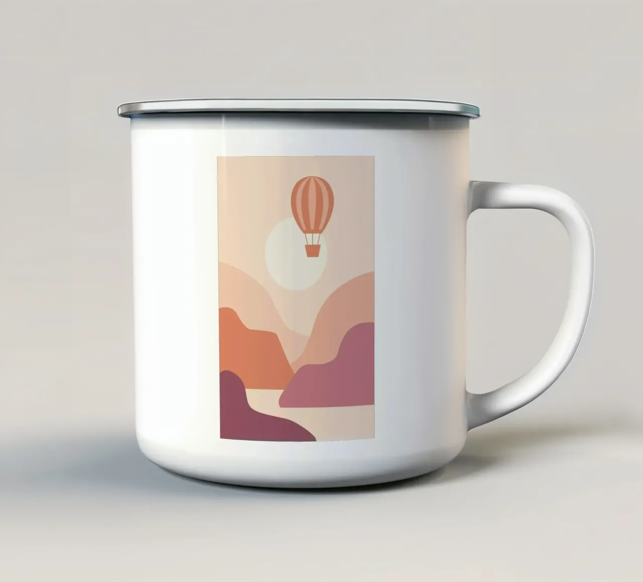 Ballooning at Sunset tazza in smalto da Pure