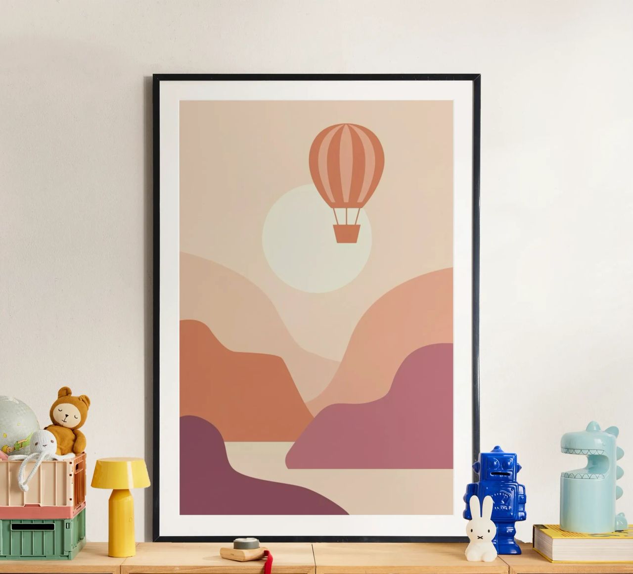Ballooning at Sunset poster by Pure