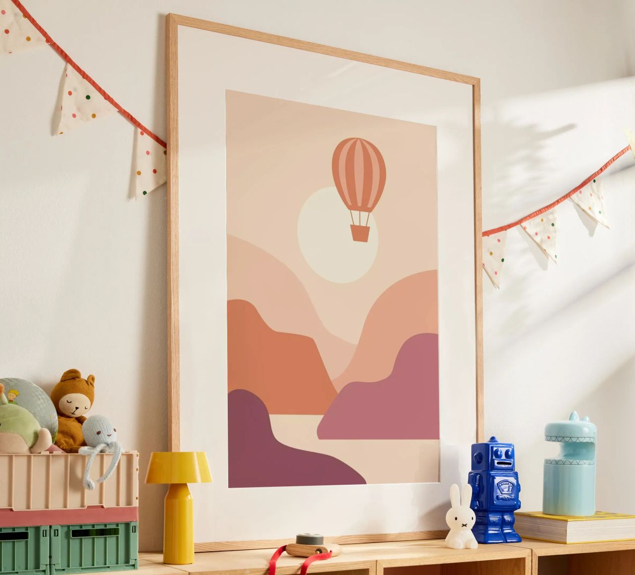 Ballooning at Sunset poster by Pure