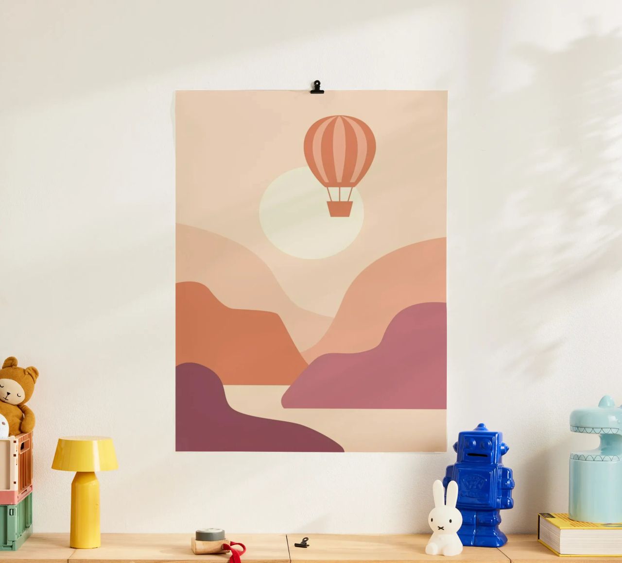 Ballooning at Sunset poster by Pure