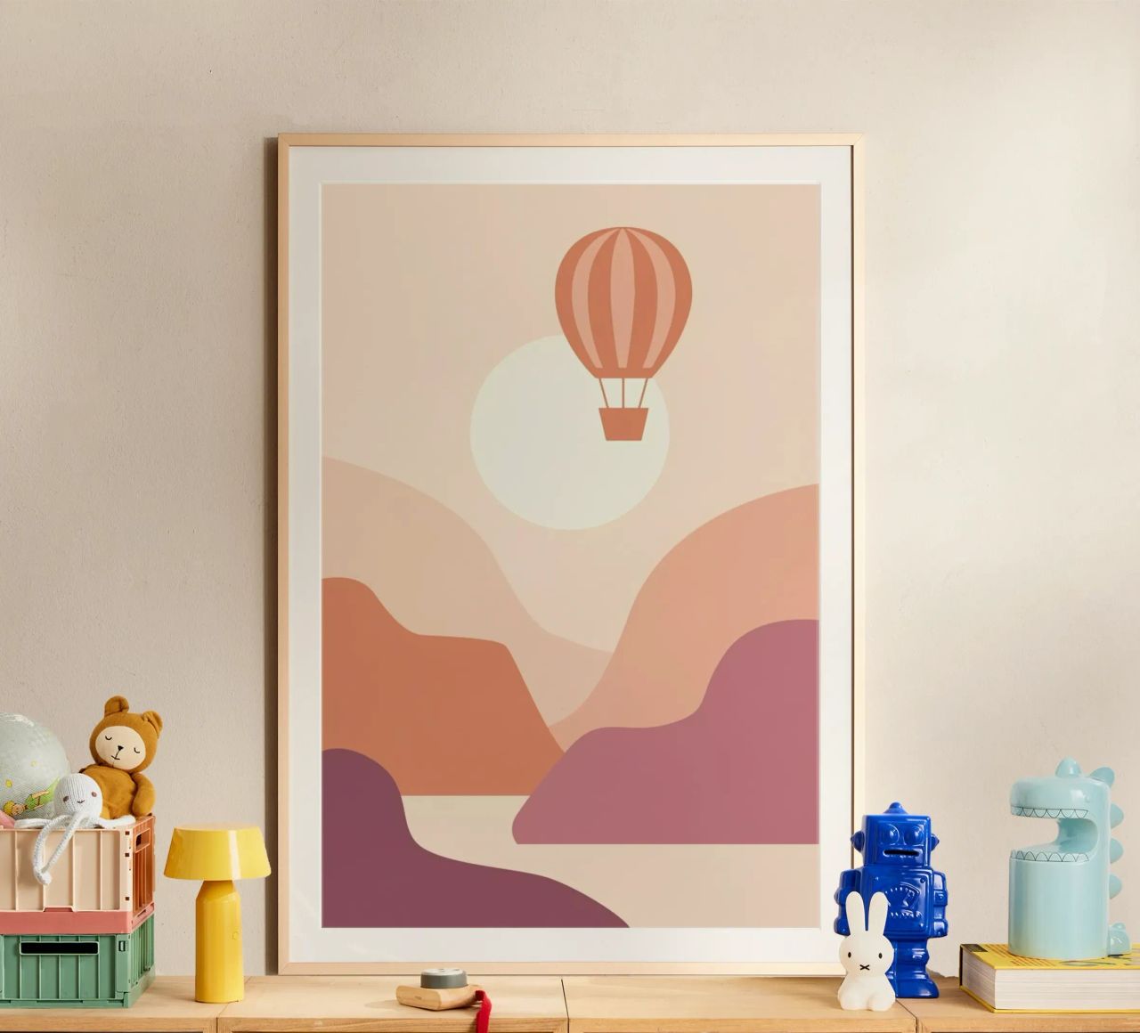 Ballooning at Sunset poster by Pure