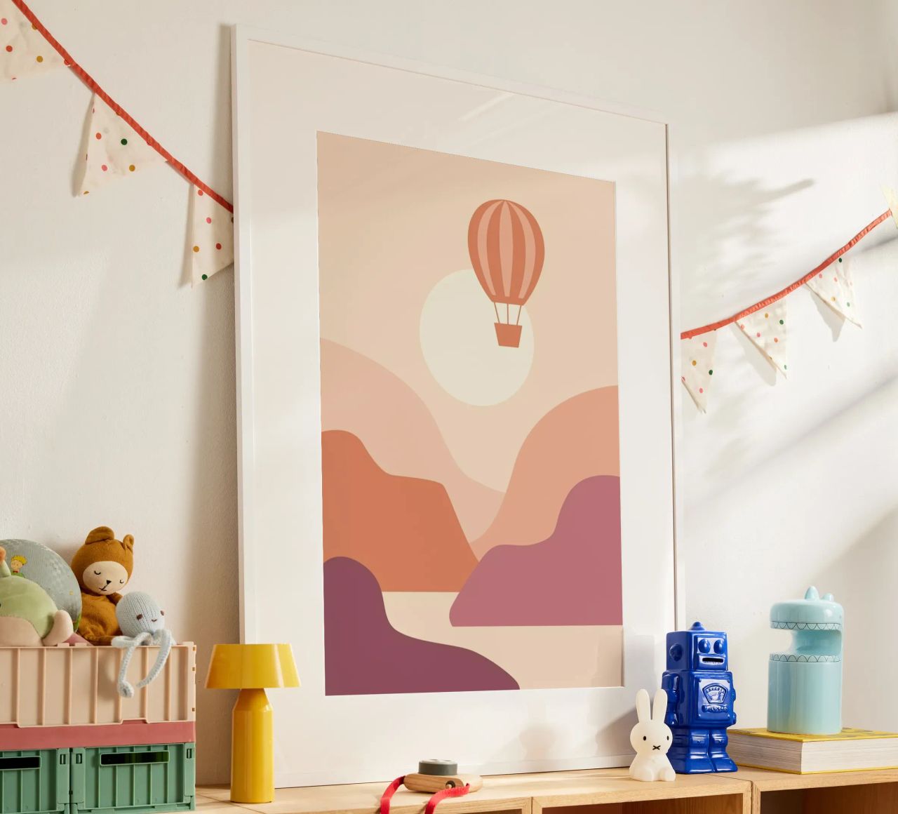 Ballooning at Sunset poster by Pure