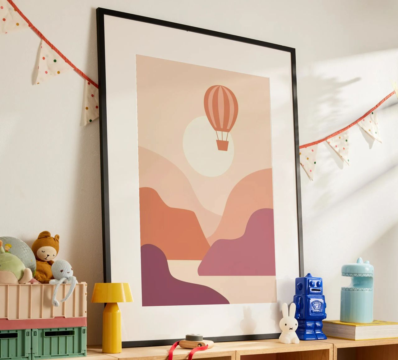 Ballooning at Sunset poster by Pure