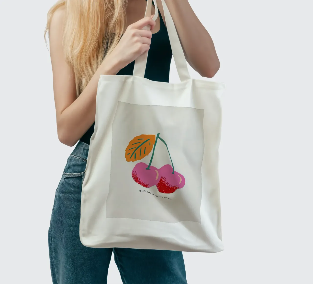 Queste non sono ciliegie borsa in juta da carrie Shop