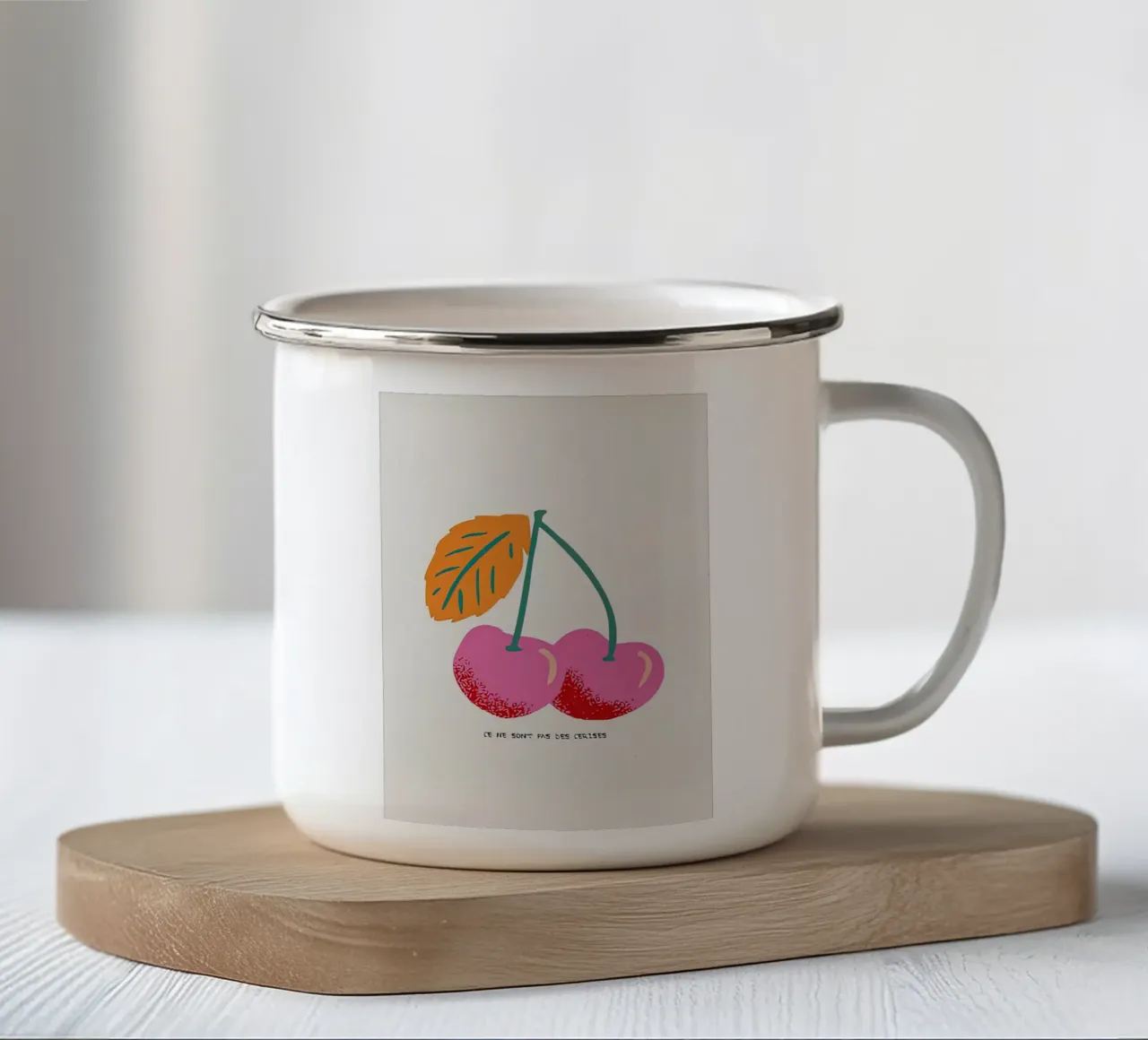 Queste non sono ciliegie tazza in smalto da carrie Shop