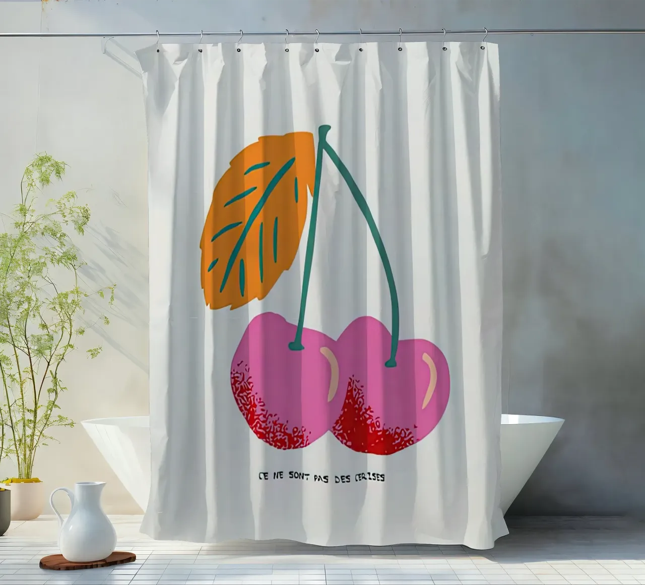 Queste non sono ciliegie tenda da doccia da carrie Shop