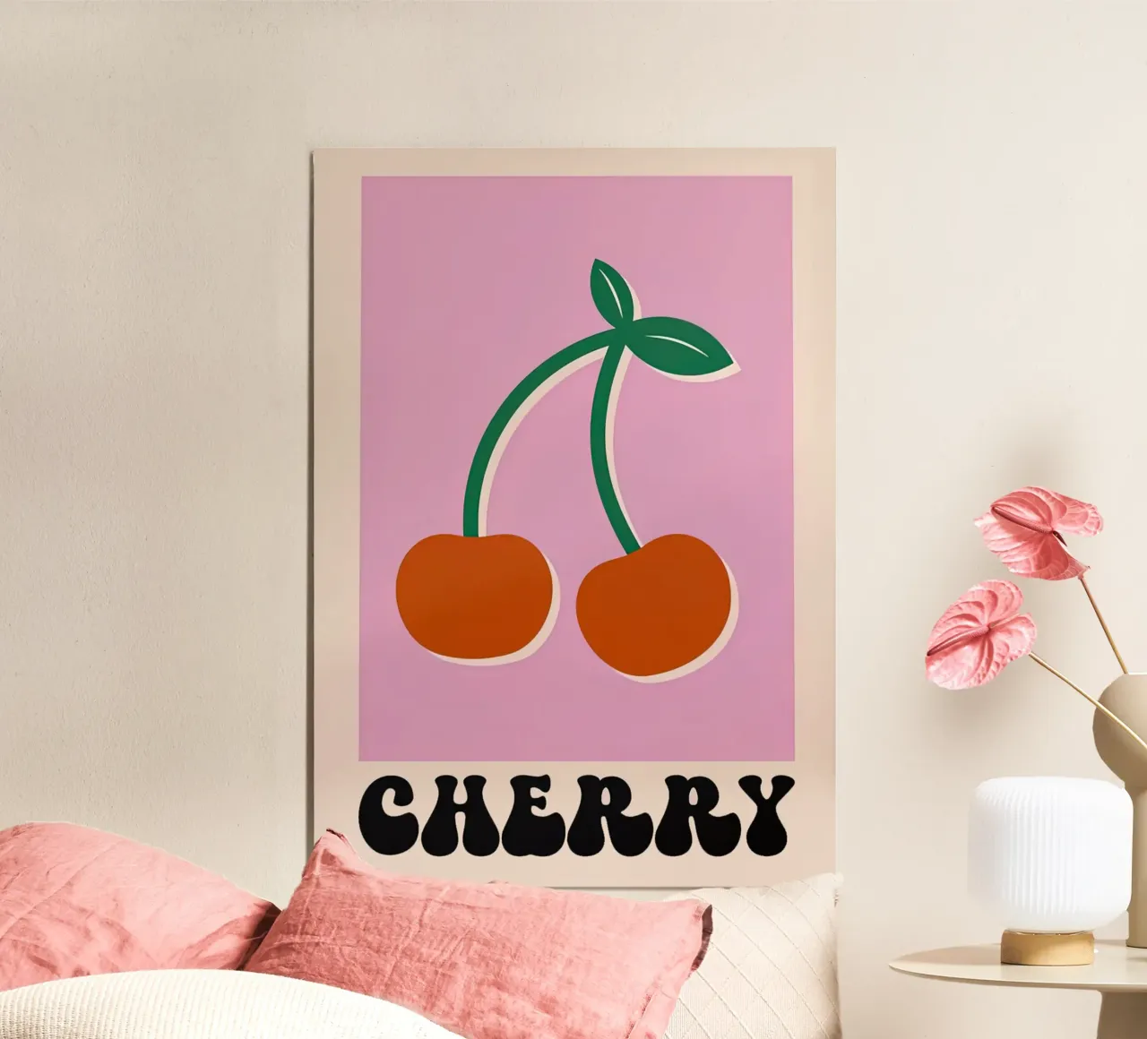 Cherry Pink poster by carrie Shop