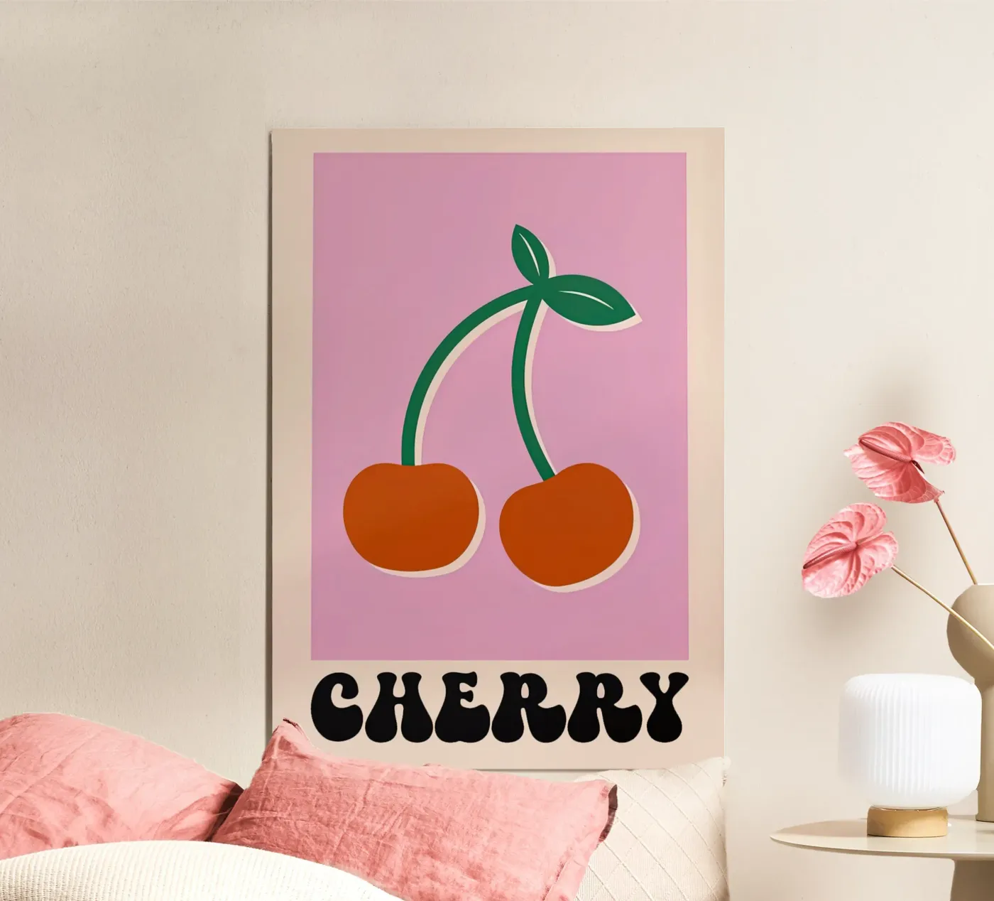Cherry Pink poster by carrie Shop