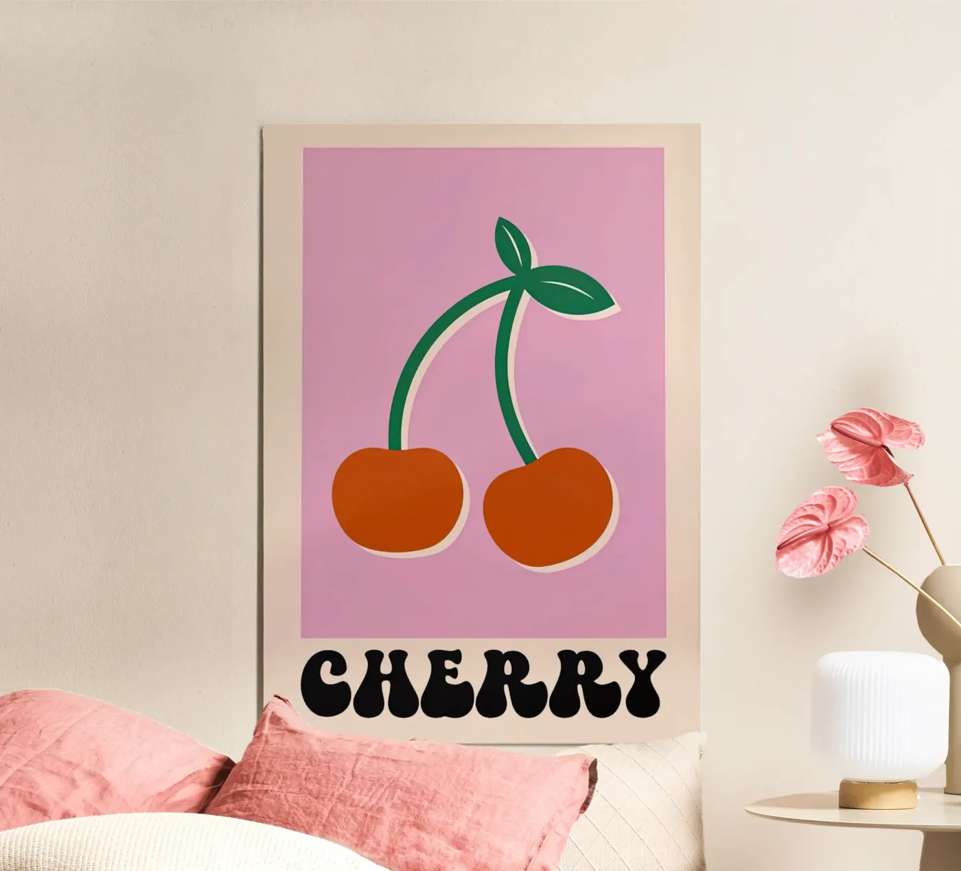 Cherry Pink poster by carrie Shop