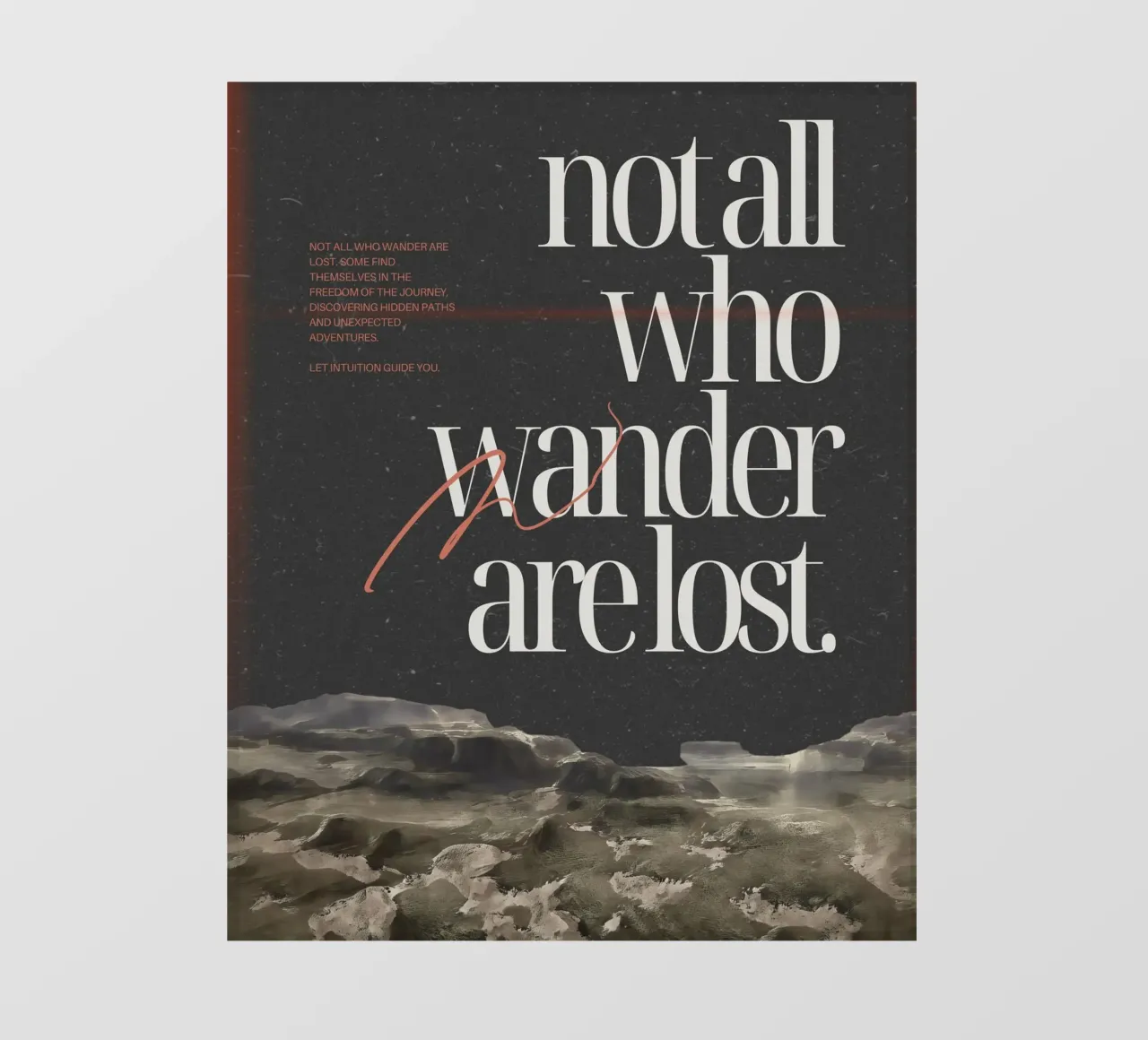 finding yourself telo in pvc da Ambition Wall