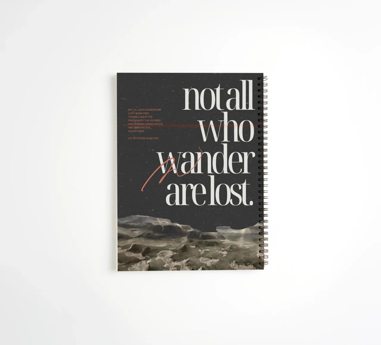 finding yourself spiral notebook by Ambition Wall