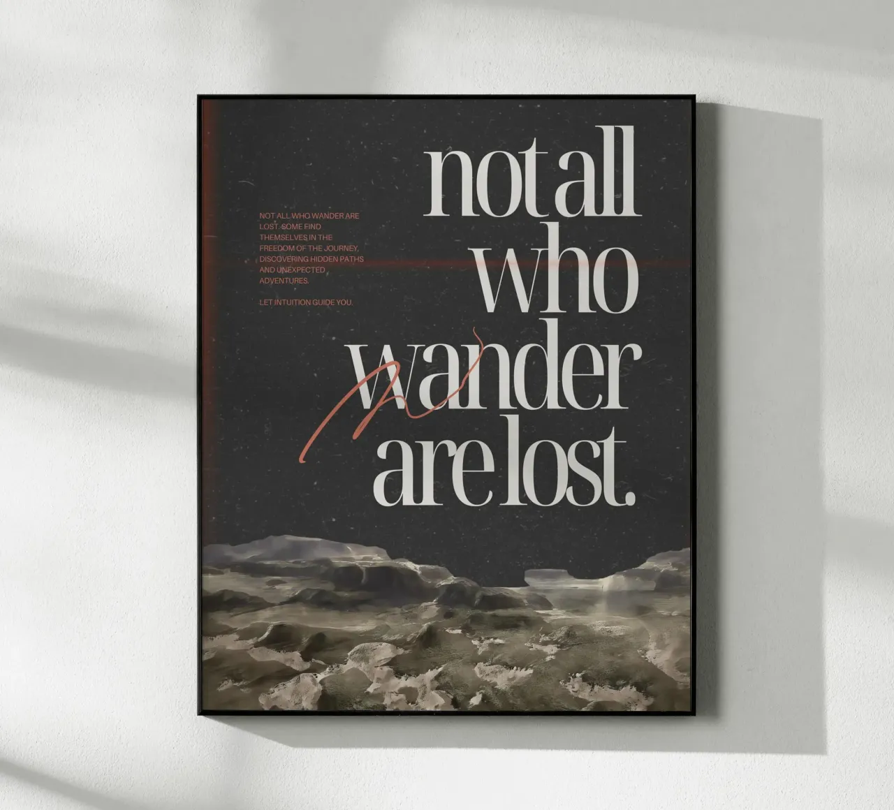 finding yourself plexiglass da Ambition Wall