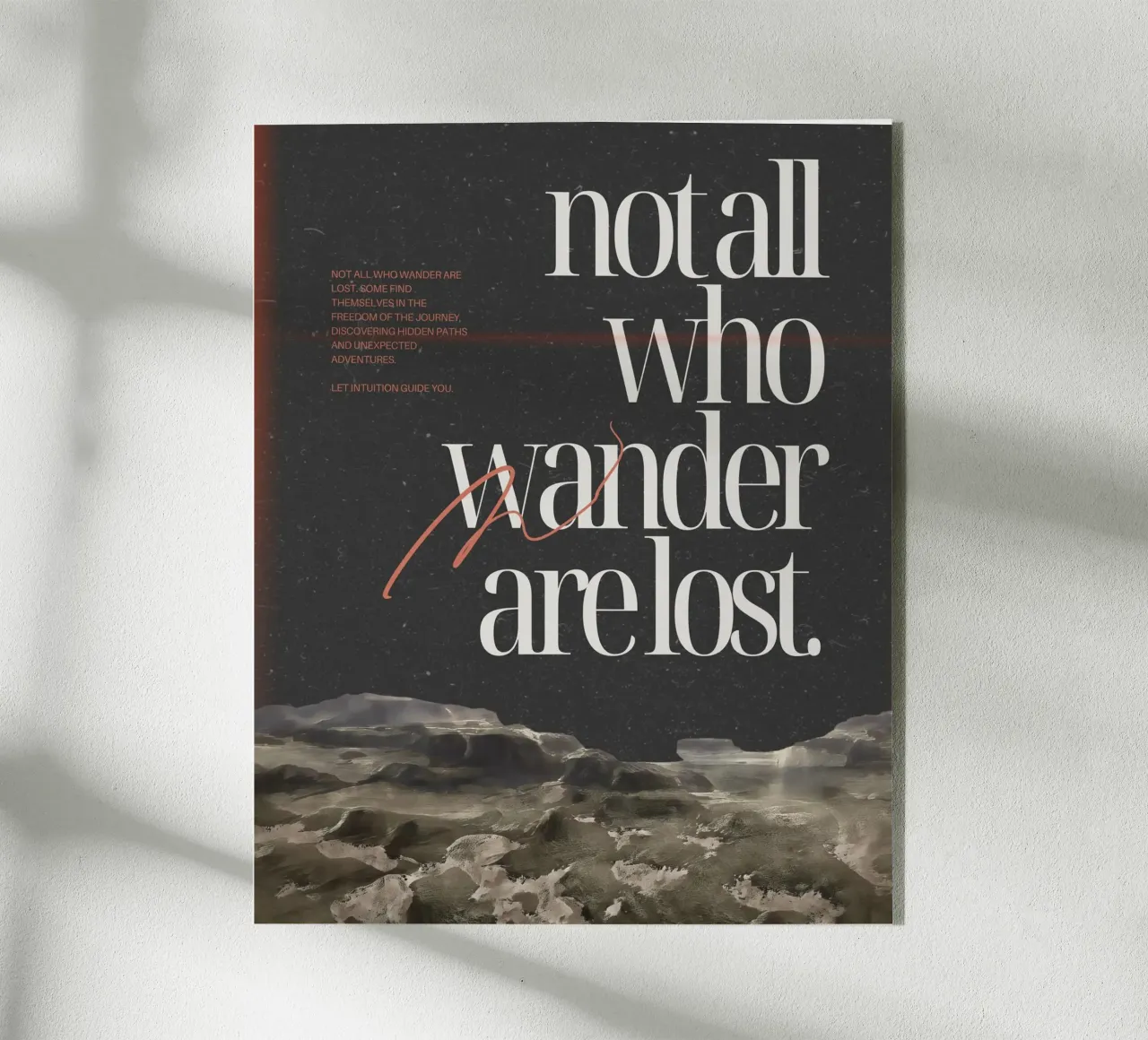 finding yourself acryl van Ambition Wall