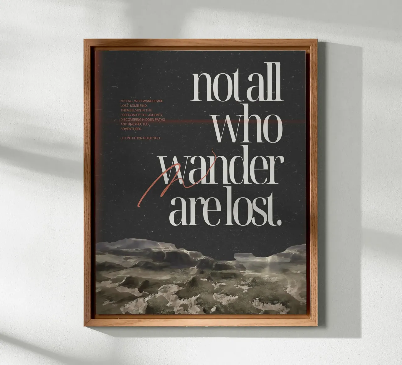 finding yourself alluminio dibond da Ambition Wall