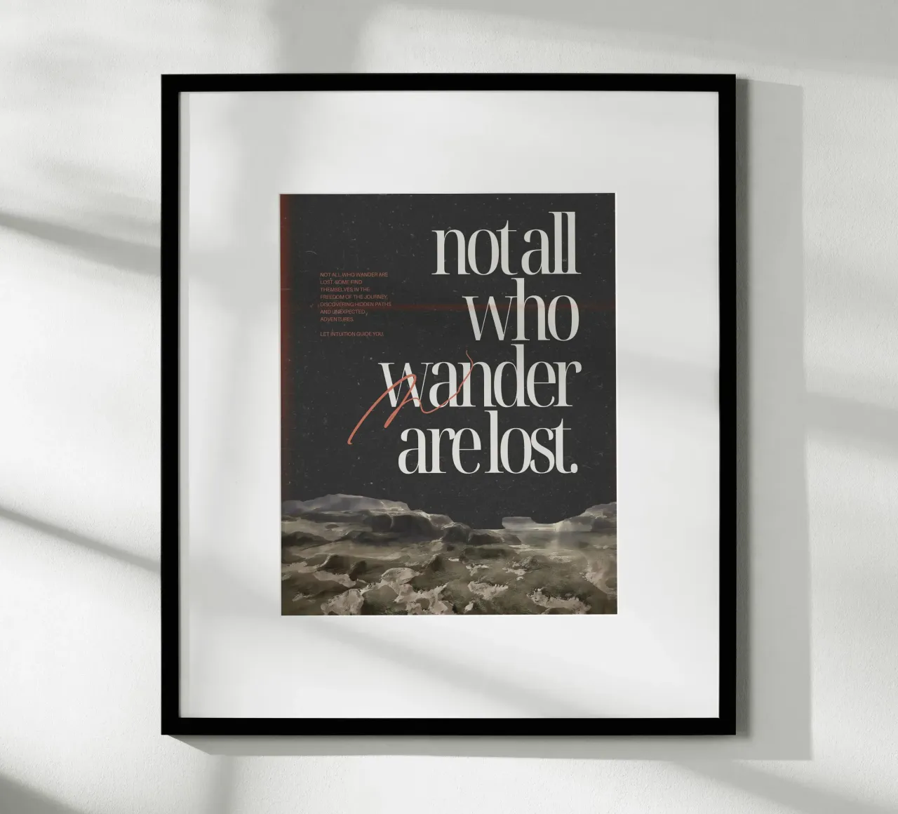 finding yourself poster van Ambition Wall