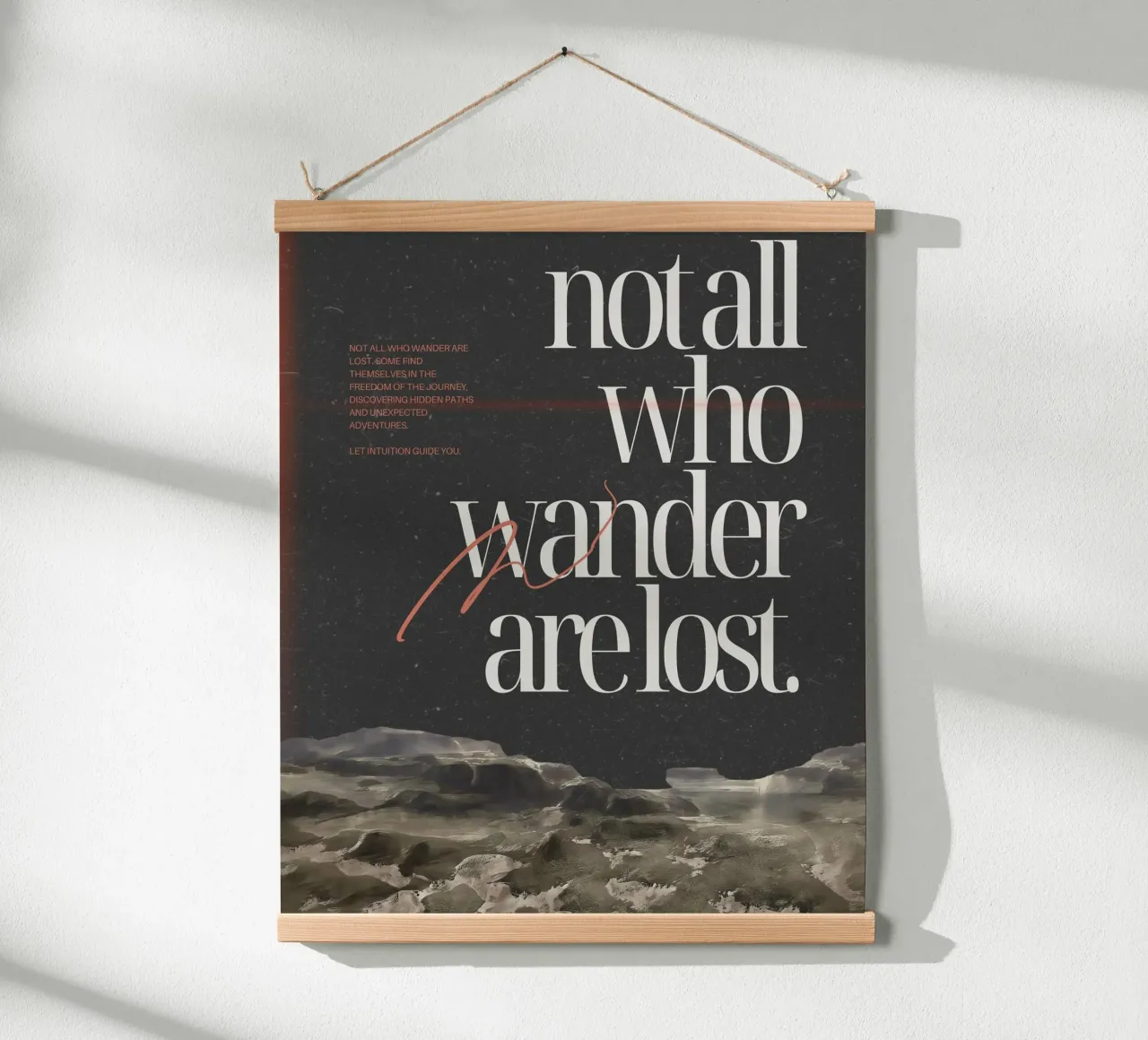 finding yourself poster van Ambition Wall