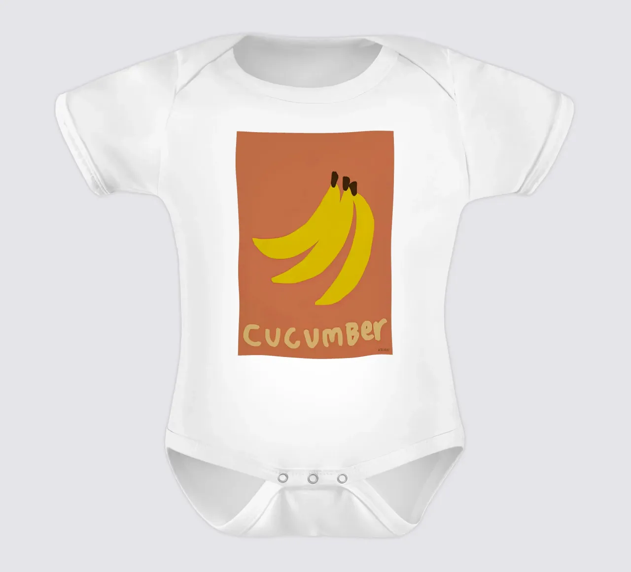 Cetriolo body neonato maniche corte da carrie Shop