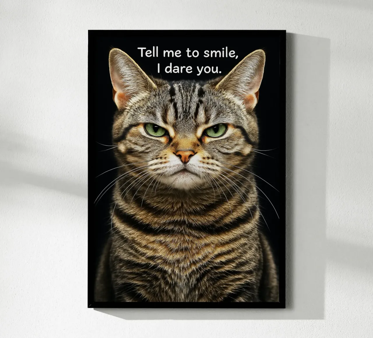 Gatto dimmi di sorridere, ti sfido carta hahnemühle da the gindils