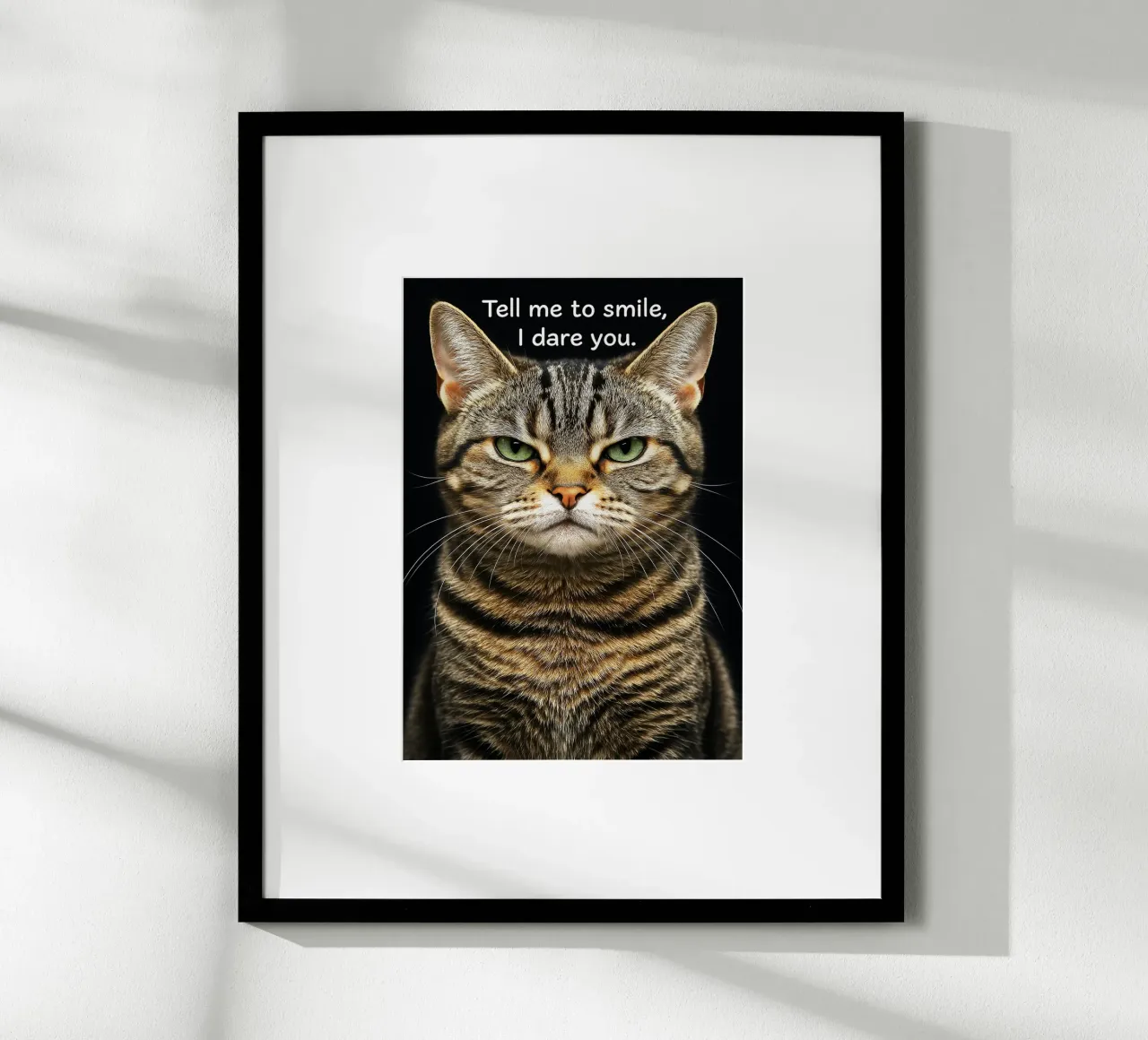 Gatto dimmi di sorridere, ti sfido carta hahnemühle da the gindils