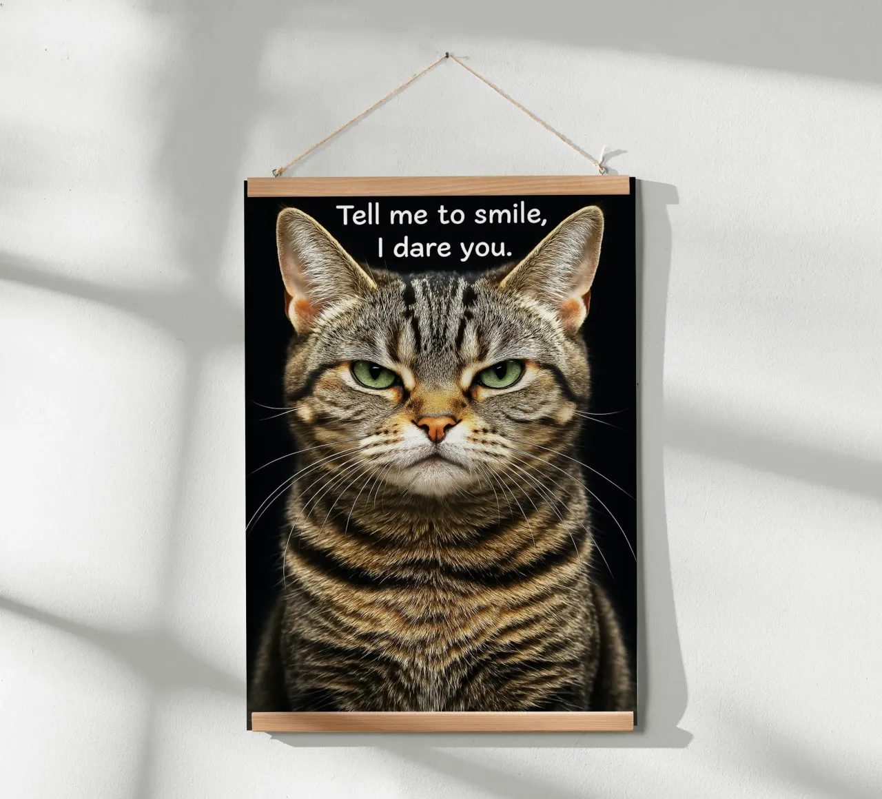 Gatto dimmi di sorridere, ti sfido carta hahnemühle da the gindils
