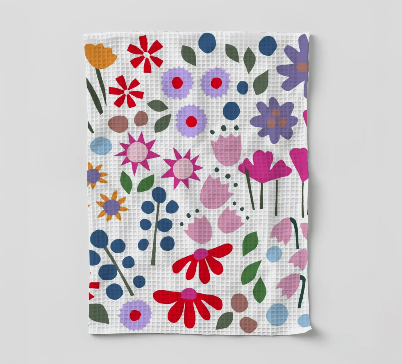 Millefleur Muster hellblau torchon de Iris Knabenschuh Design