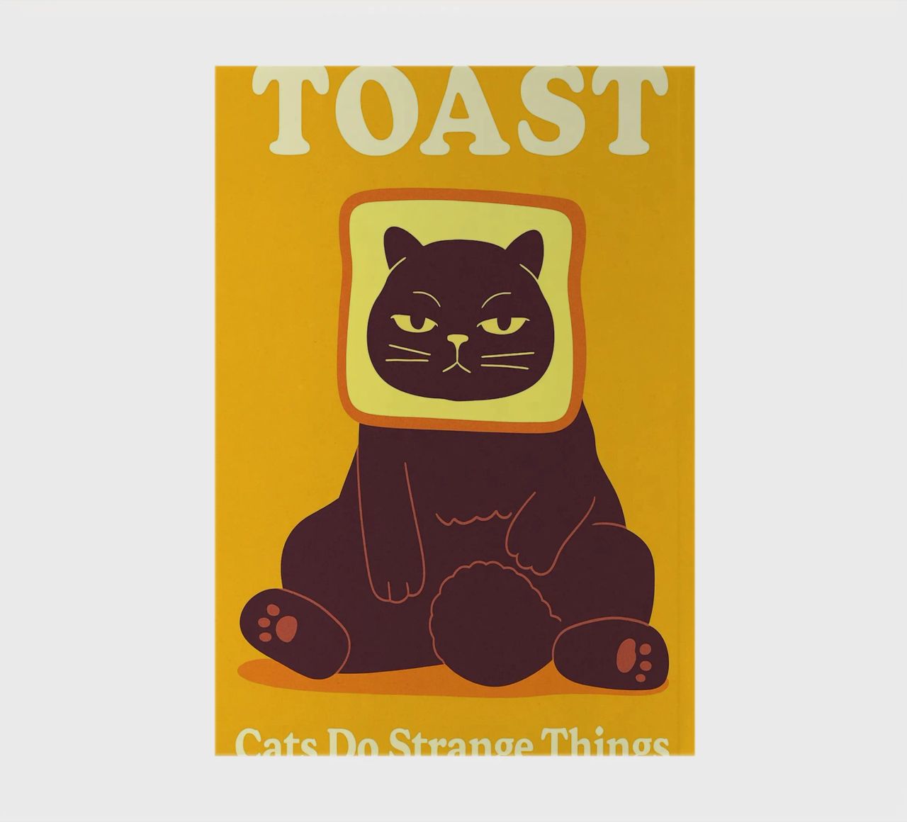 Toast pour chat Les chats font des choses étranges carnet de notes de the gindils