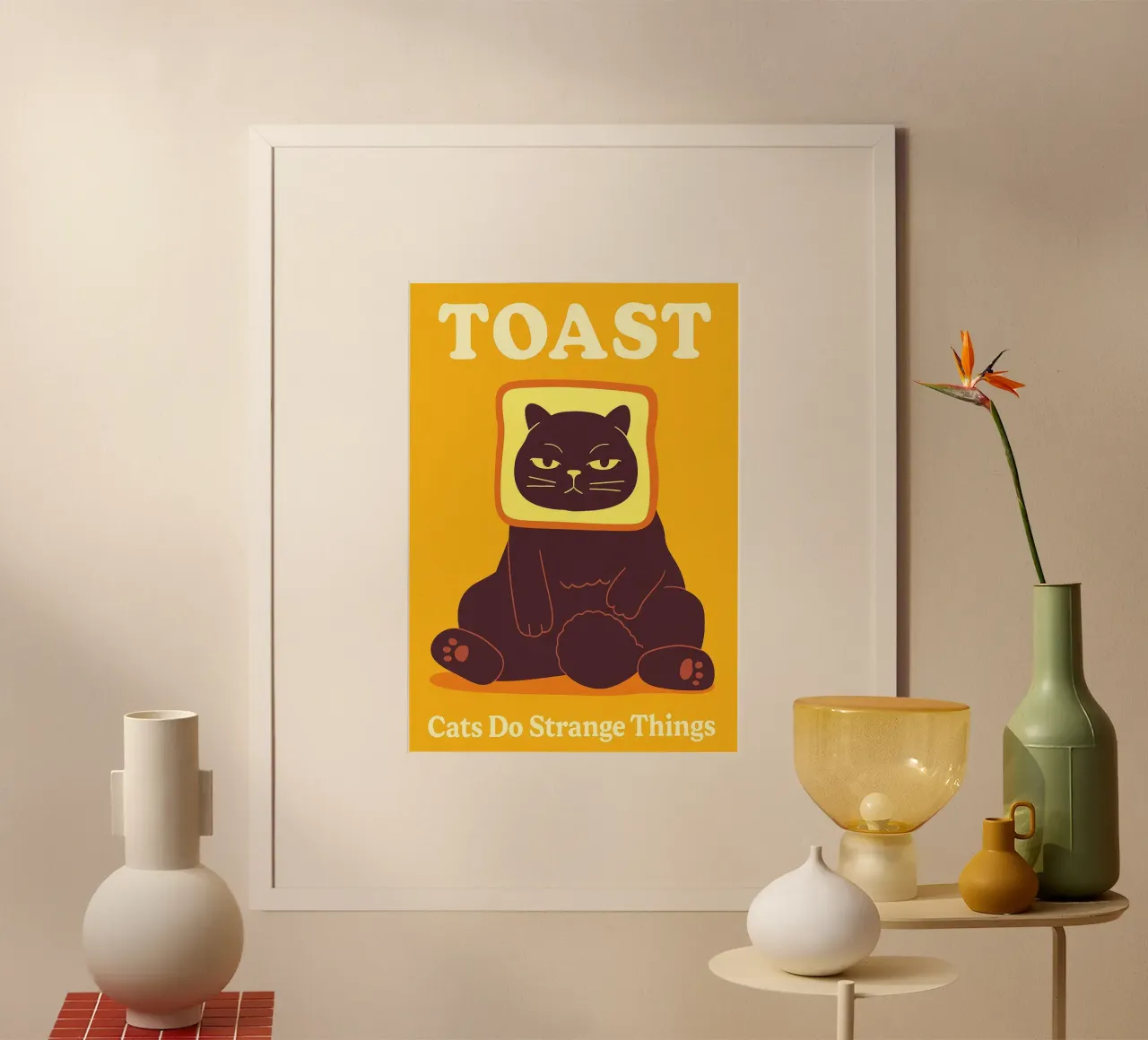 Gatto brindisino I gatti fanno cose strane poster da the gindils