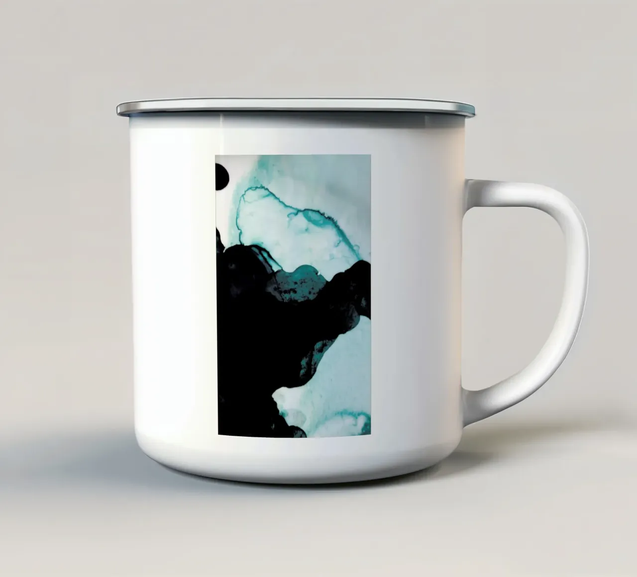 Abstract Forest 2 of 3 taza de esmalte de Studio Nahili