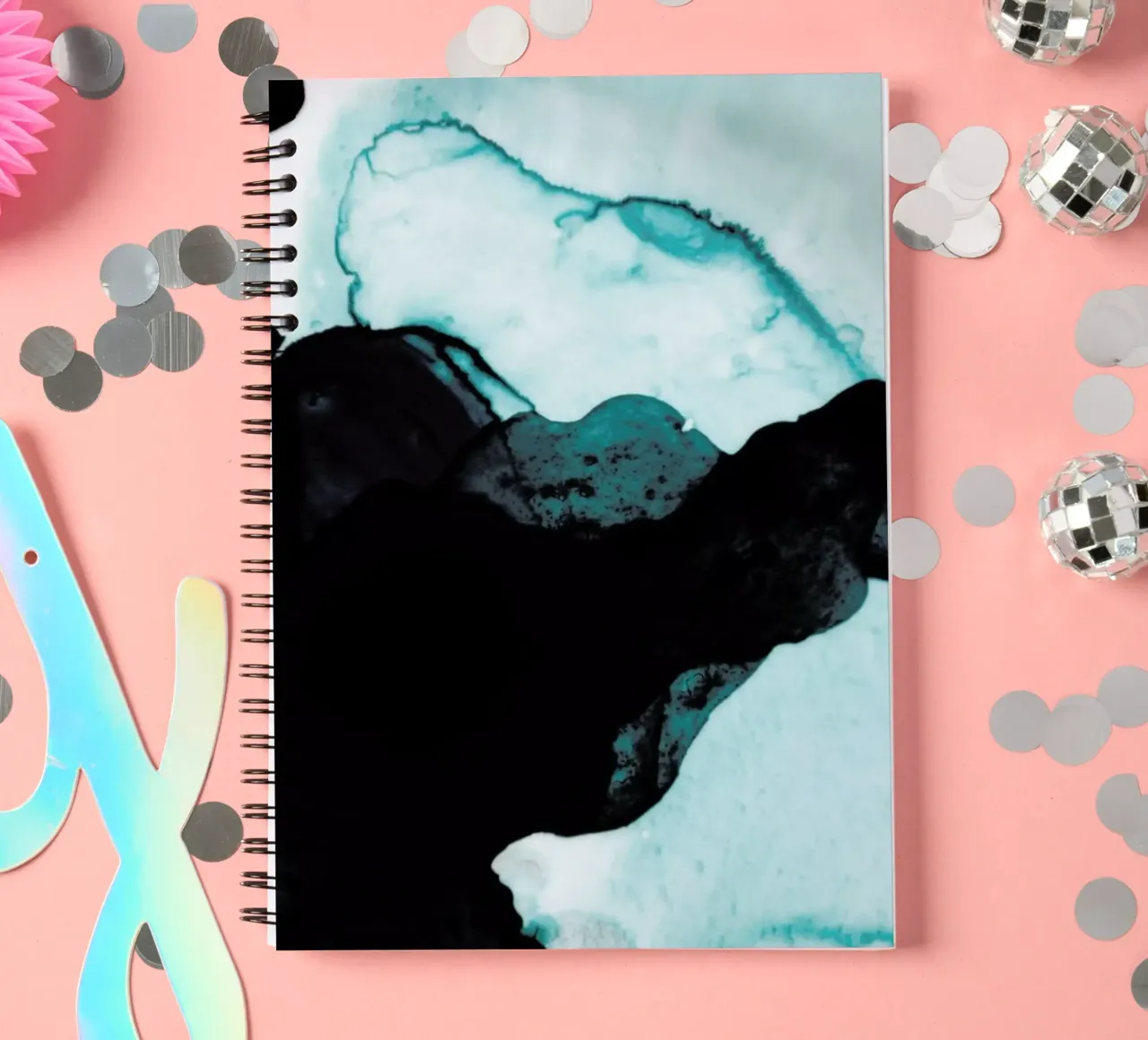 Abstract Forest 2 of 3 spiral notebook by Studio Nahili