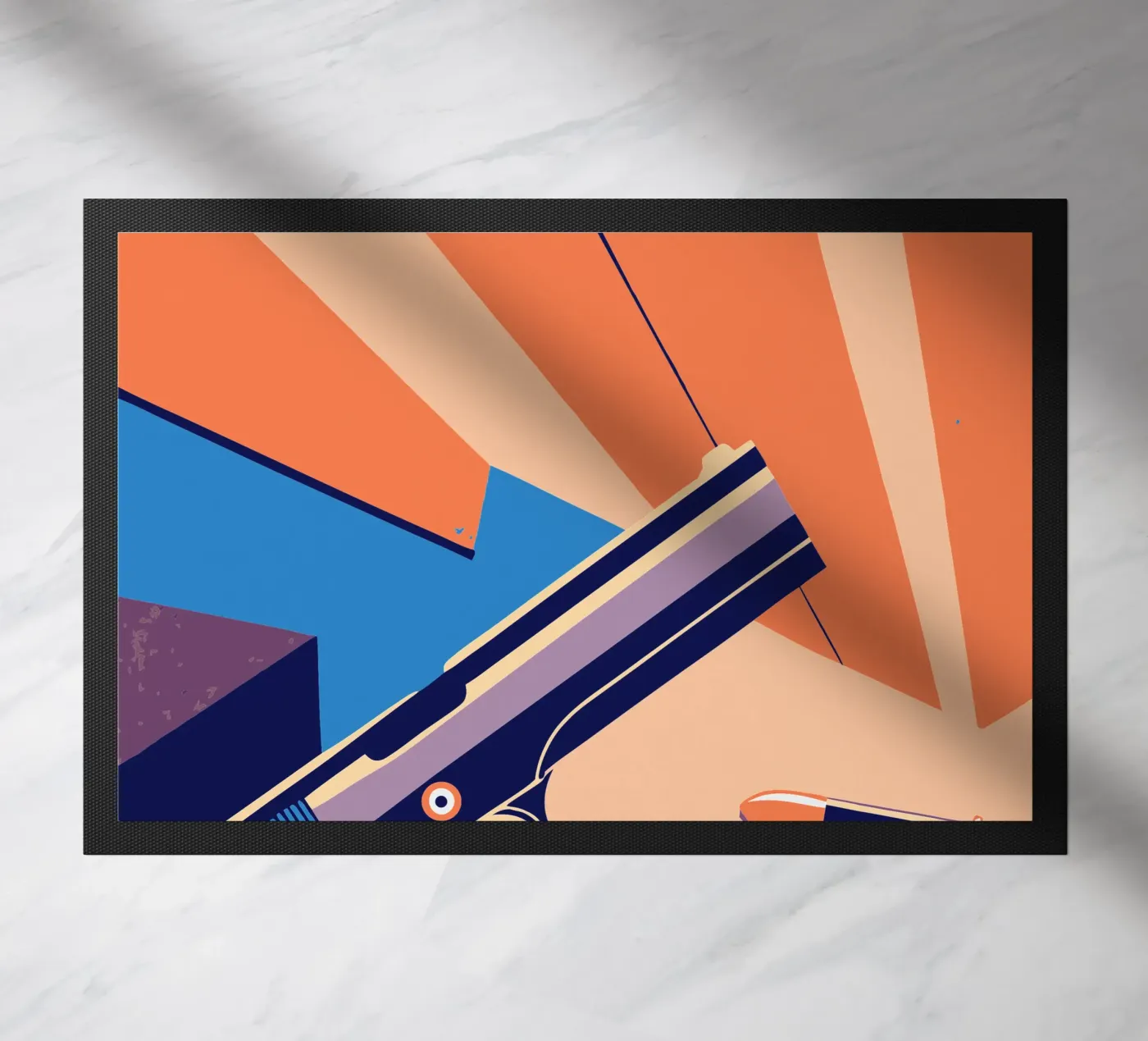 Gun doormat by TODAY'S SHOP