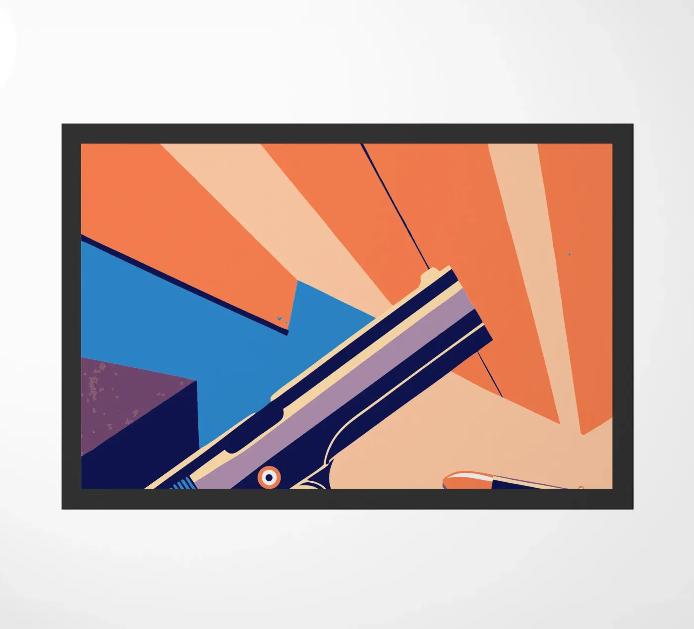 Gun doormat by TODAY'S SHOP