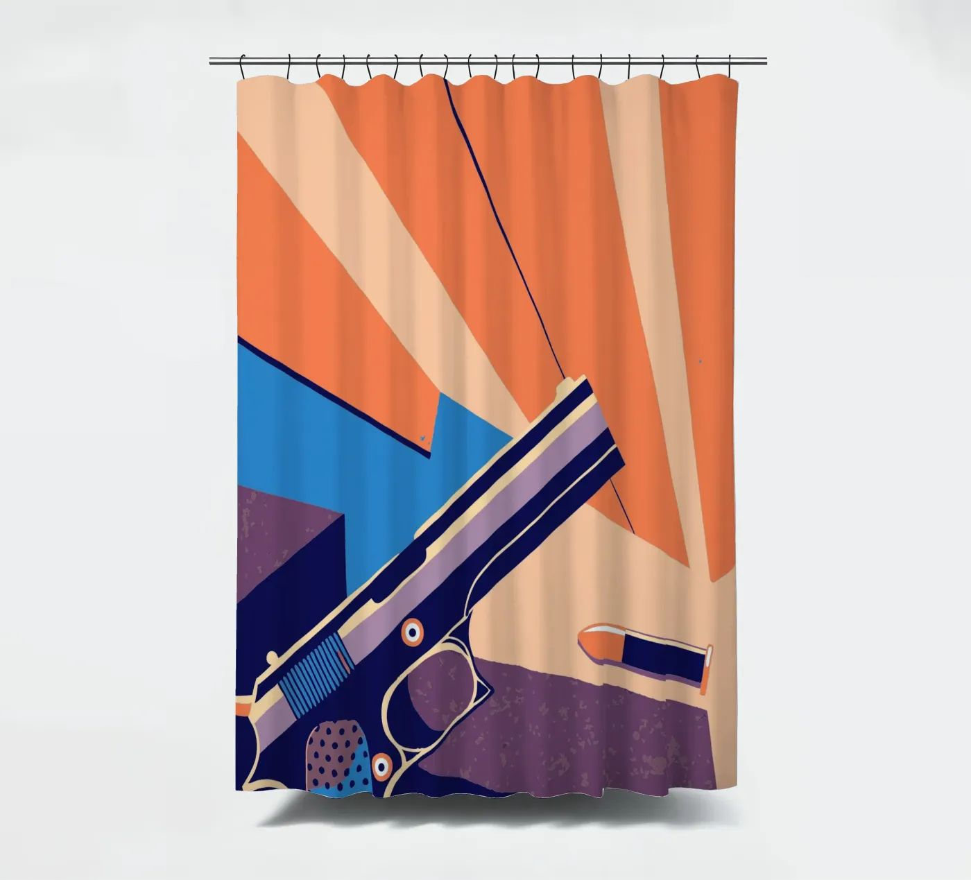 Waffe Duschvorhang von TODAY'S SHOP