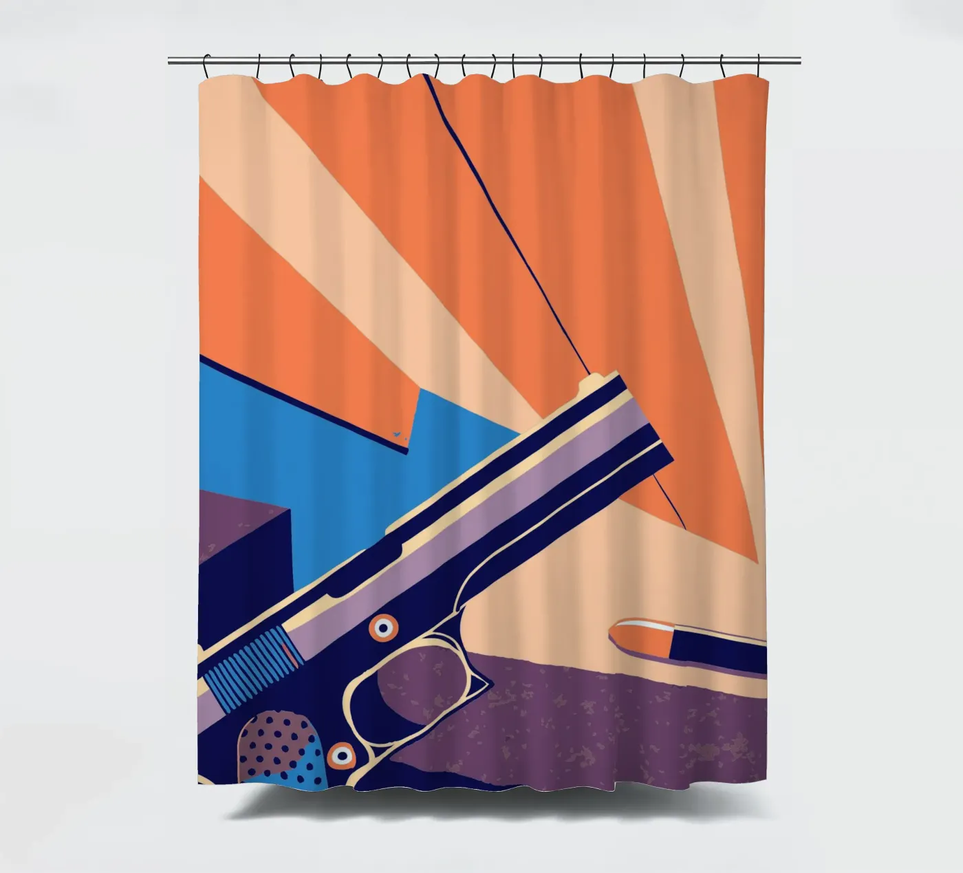 Waffe Duschvorhang von TODAY'S SHOP