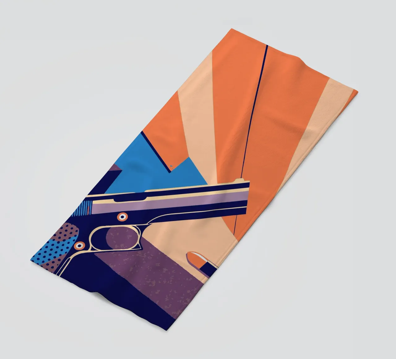 Gun beach towel by TODAY'S SHOP