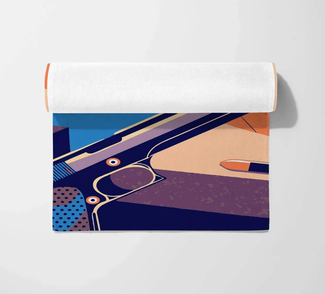 Gun beach towel by TODAY'S SHOP