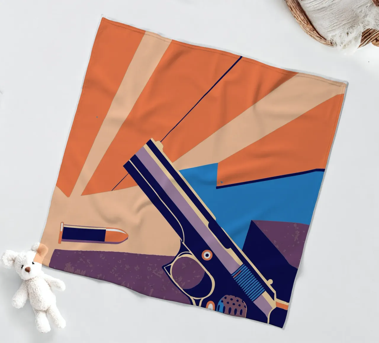 Waffe Fleecedecke von TODAY'S SHOP