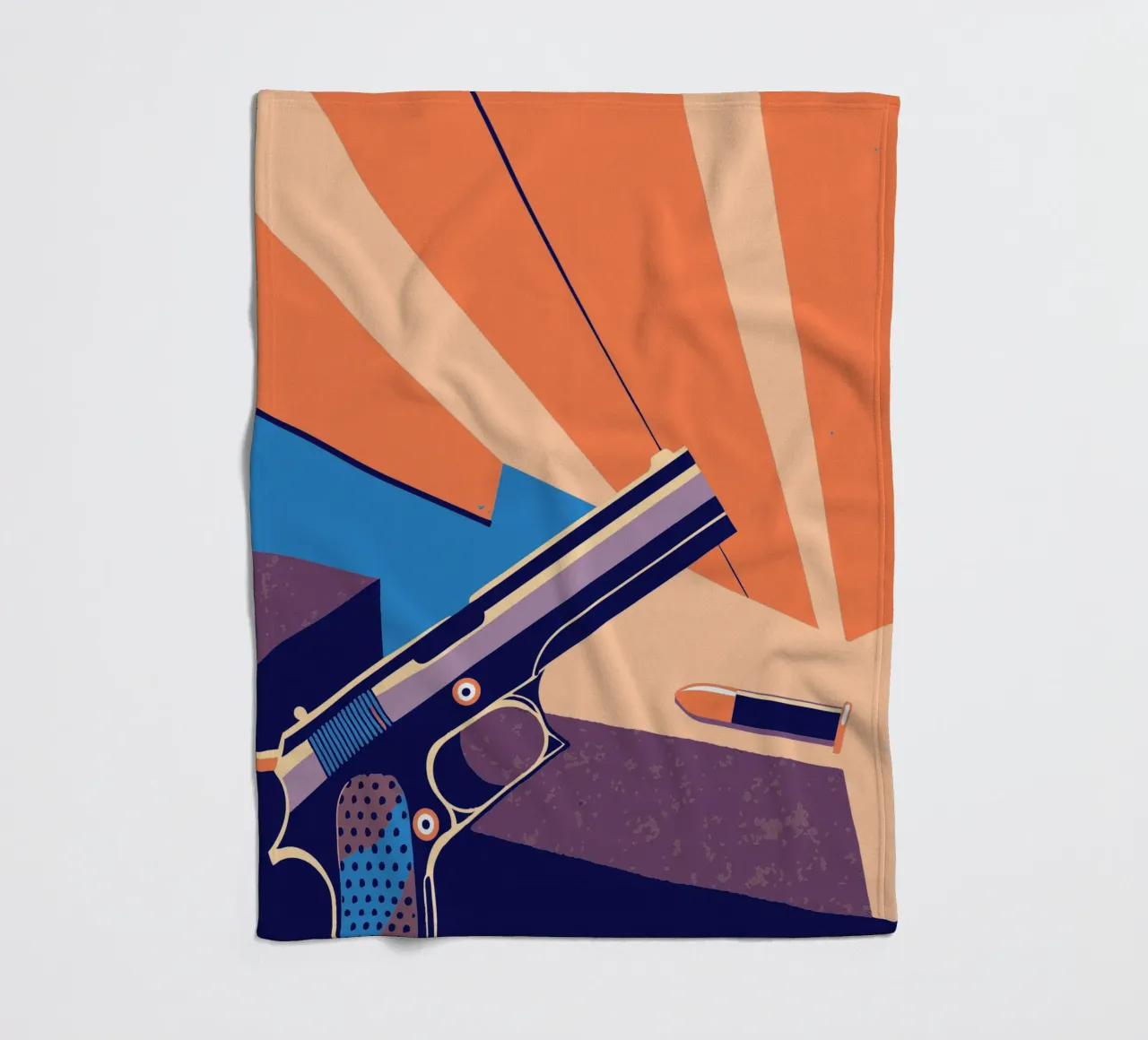 Gun fleece blanket by TODAY'S SHOP