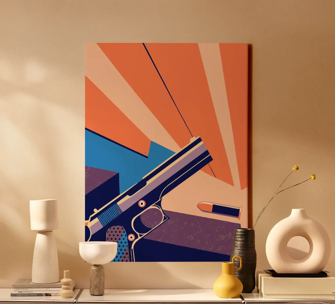 Gun canvas by TODAY'S SHOP