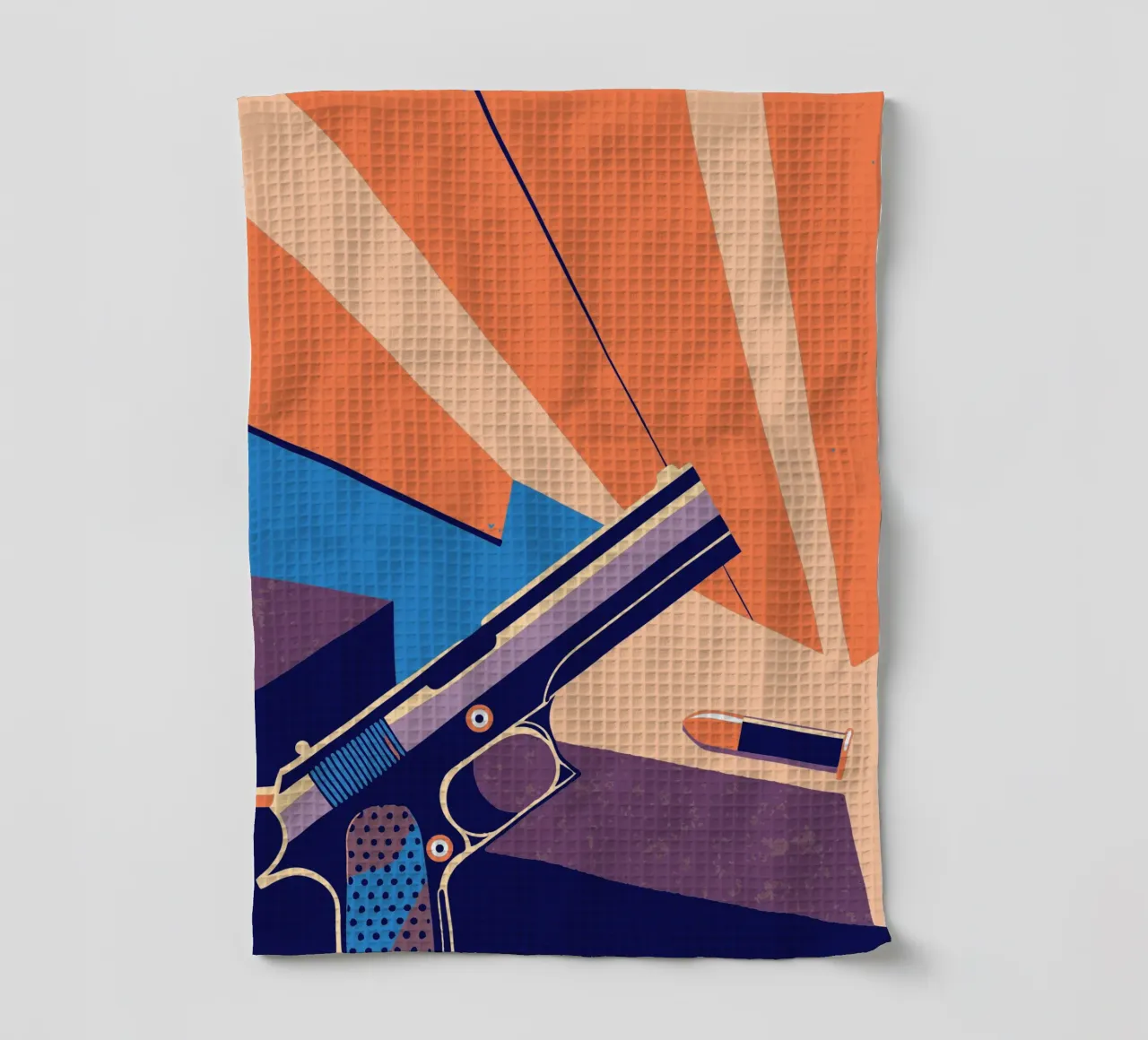 Gun tea towel by TODAY'S SHOP