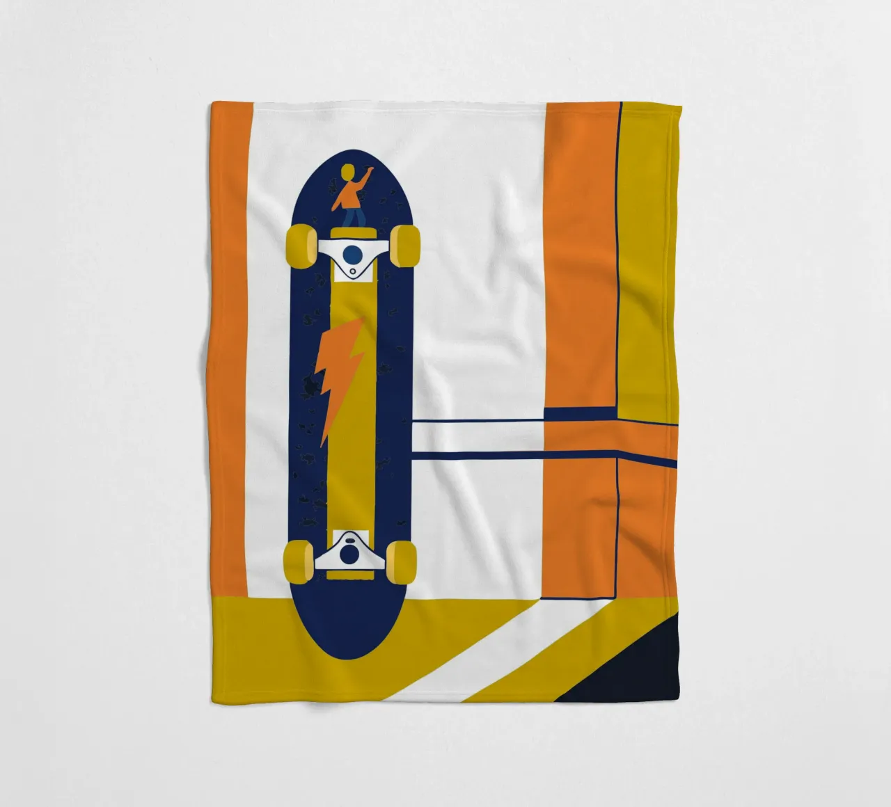 skateboard fleece blanket by TODAY'S SHOP