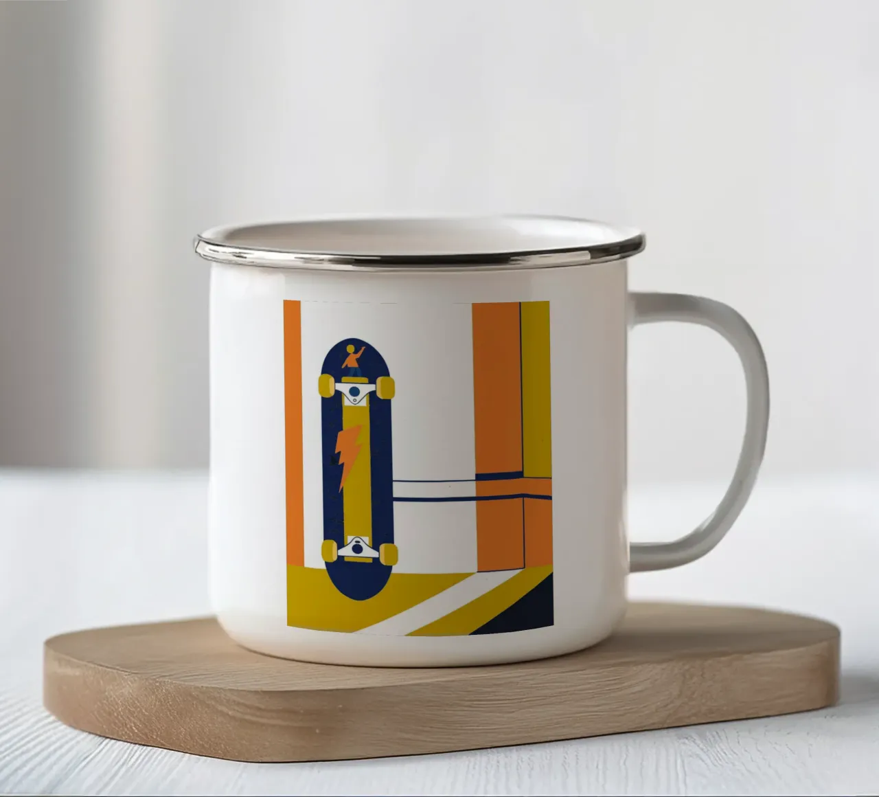 skateboard tazza in smalto da TODAY'S SHOP
